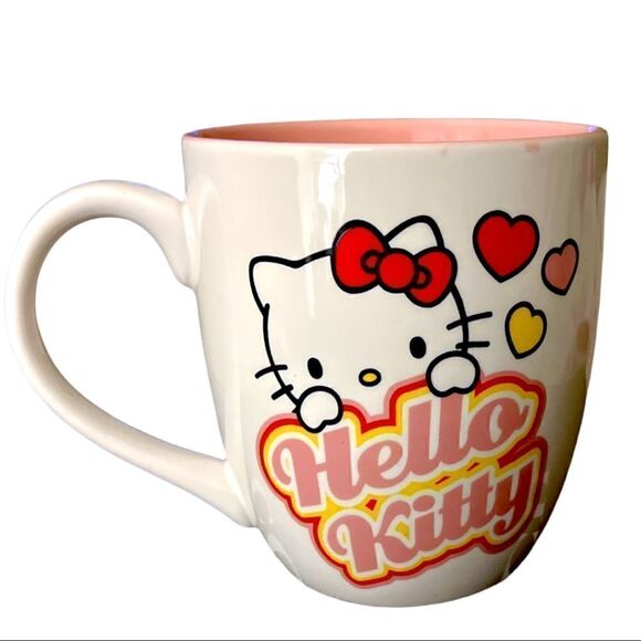 Sanrio Hello Kitty Hearts 18 Ounce Ceramic Mug - Picture 1 of 5